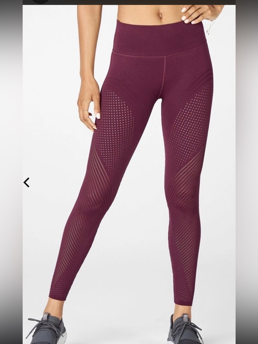 FABLETICS High-Waisted SculptKnit® Leggings NWT Size small Port Wine